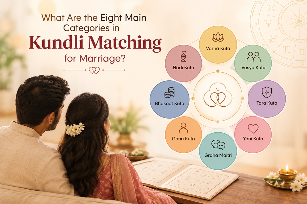 Eight Main Categories in Kundli Matching for Marriage