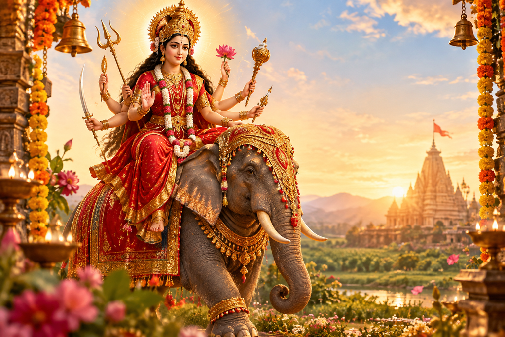 Which Vahan Will Maa Durga Use in Navratri 2026